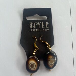 Black and Gold Earrings